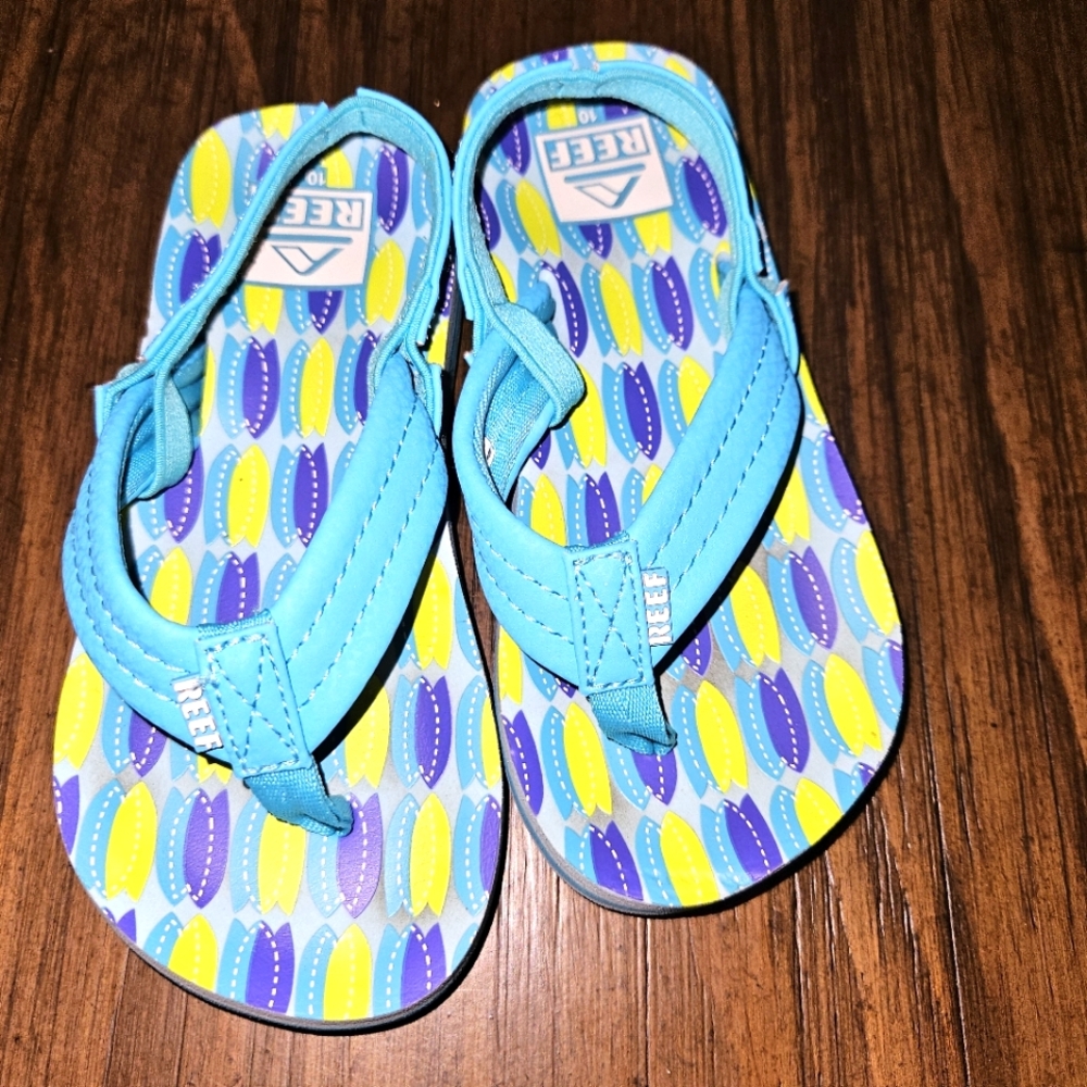 Reef Blue Sandals for Comfort and Style with Back Strap size 10